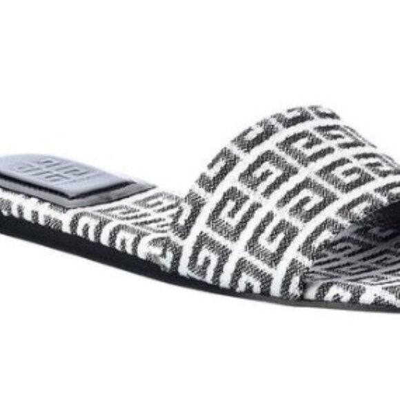 Givenchy 4G Jacquard Canvas Slide Sandal Current Collection
